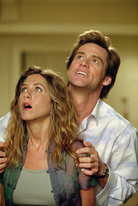 Still of Jennifer Aniston and Jim Carrey in Bruce Almighty (2003)