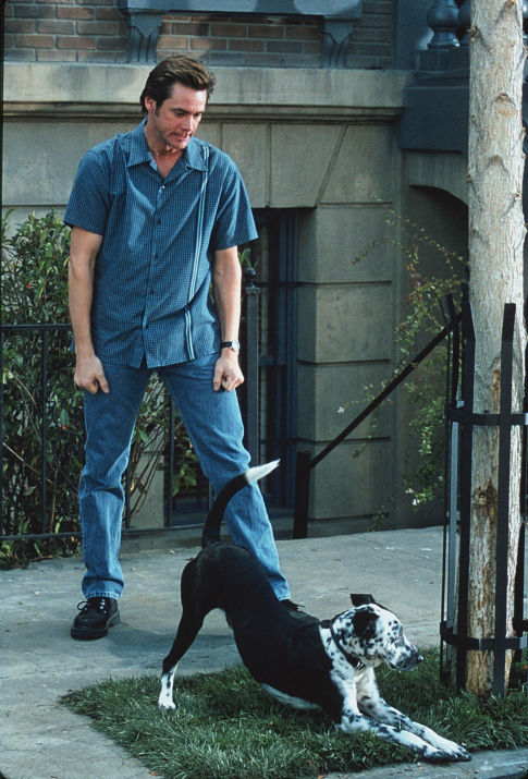 JIM CARREY and BUSTER.