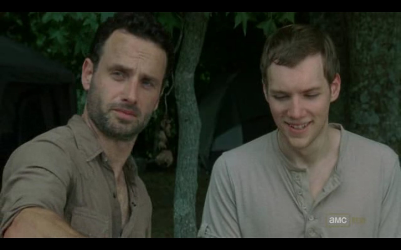 James and Andrew Lincoln on The Walking Dead.