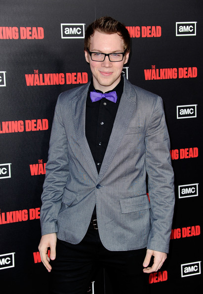 James Allen on the red carpet for The Walking Dead: Season 2 premiere.