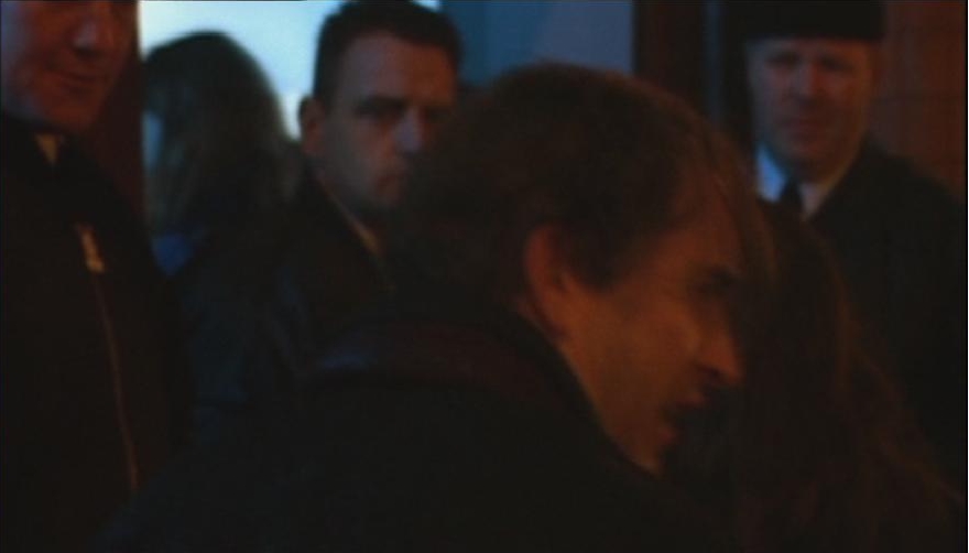 Steve McTigue can be seen top right of this still from the feature film '24 Hour Party People' starring Steve Coogan (seen here in the foreground)
