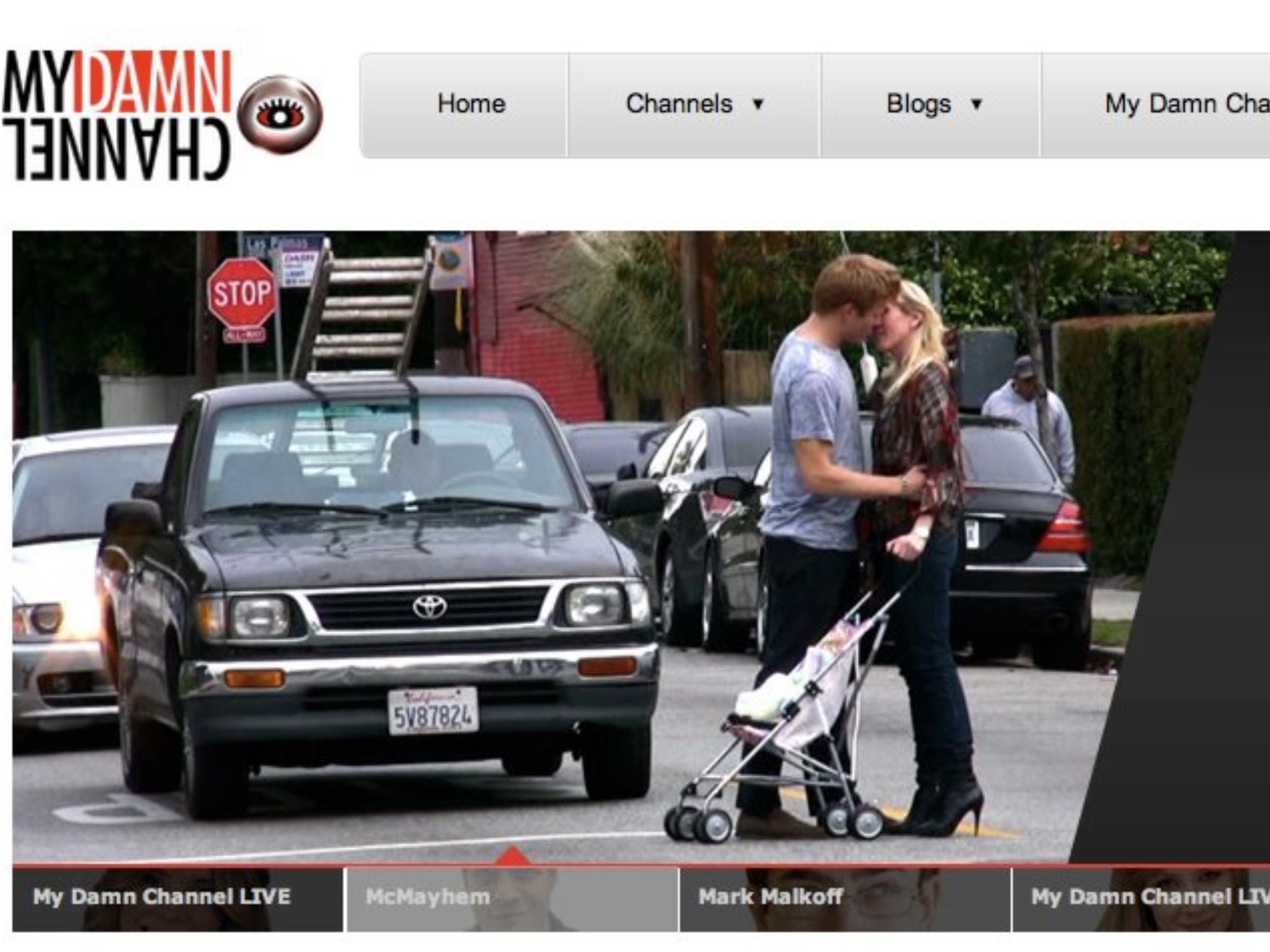 STOP SIGN SLOBBERFEST MYDAMNCHANNEL FRONT PAGE