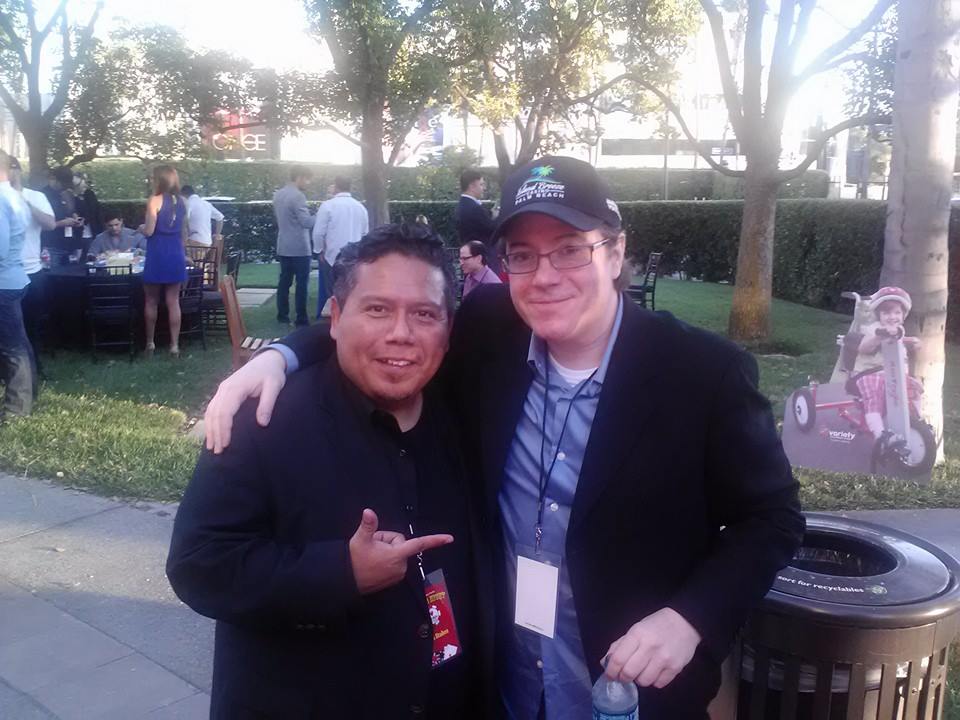 With 2006 WSOP Champ and poker tournament host, Jamie Gold at the 2014 Poker tournament in Paramount studios for 