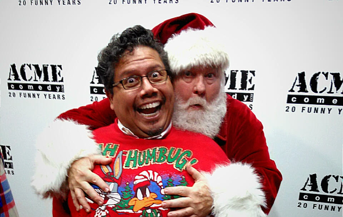 With Donovan Scott at the Scotty & Friends annual Christmas show at the Acme Theater in Hollywood 2015.