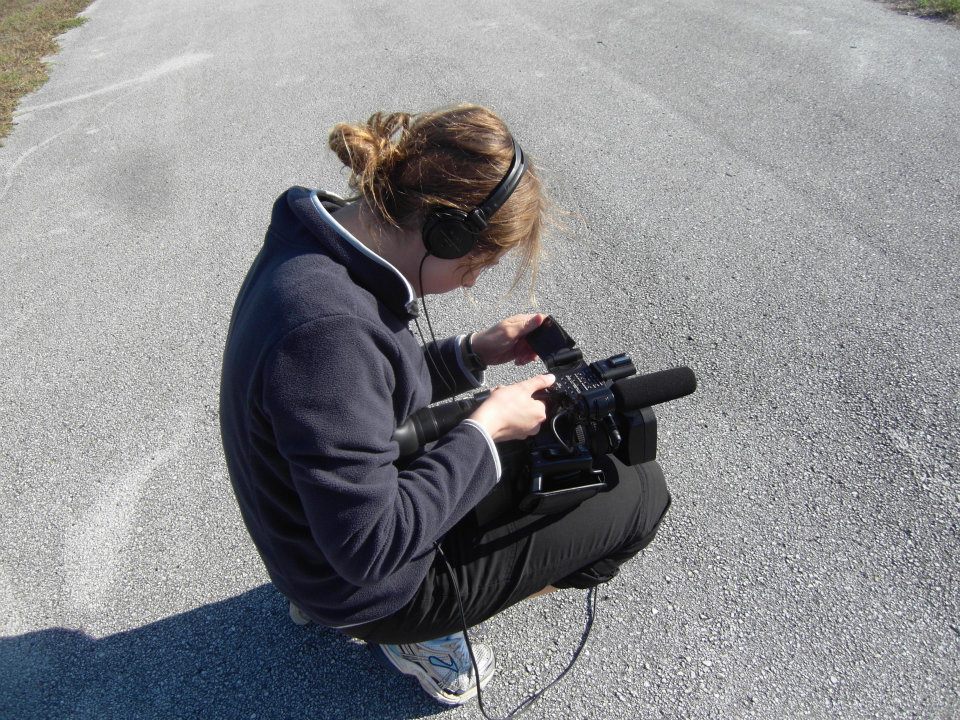 Carly camera operating for the FOX NEWS CHALLENGE