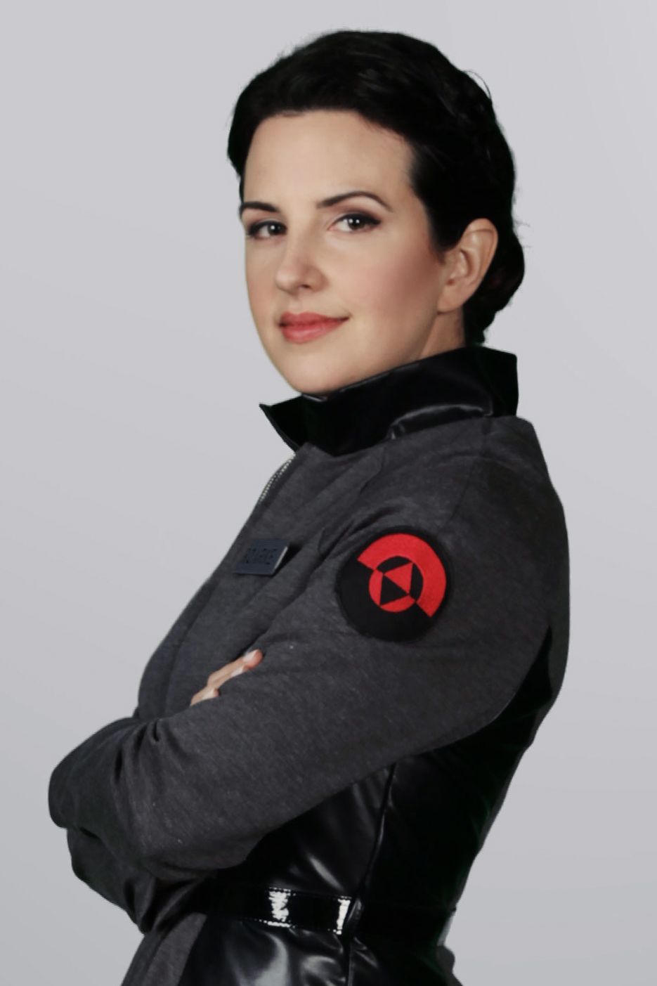 Helen Johns as Officer Emily Roarke in Space Janitors