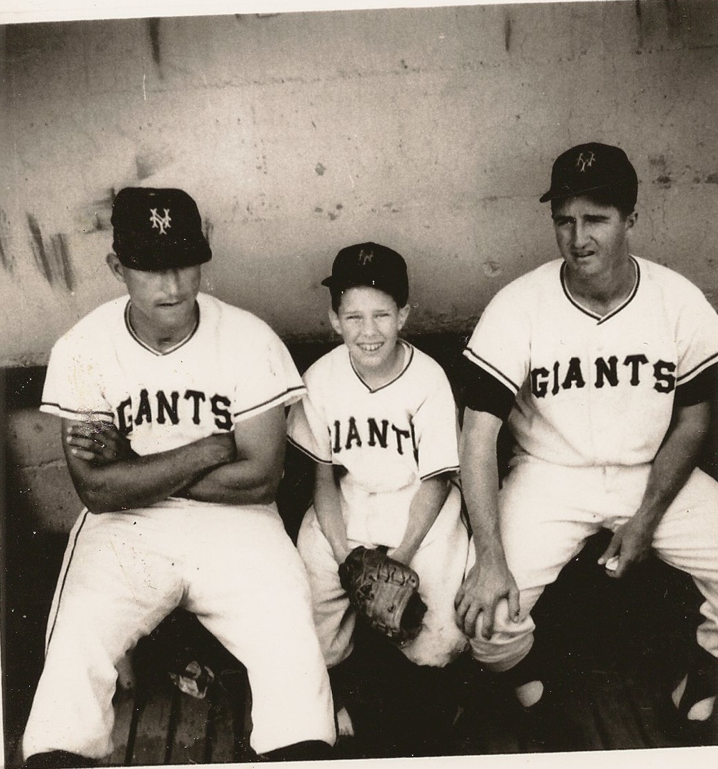 Gail Harris, Peter Spang Goodrich, Don Mueller. NY Giants Phoenix AZ Spring Training 1957