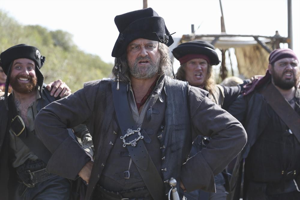 Still of Hugh Bonneville, Martin Collins and Adam Loxley in Galavant (2015)