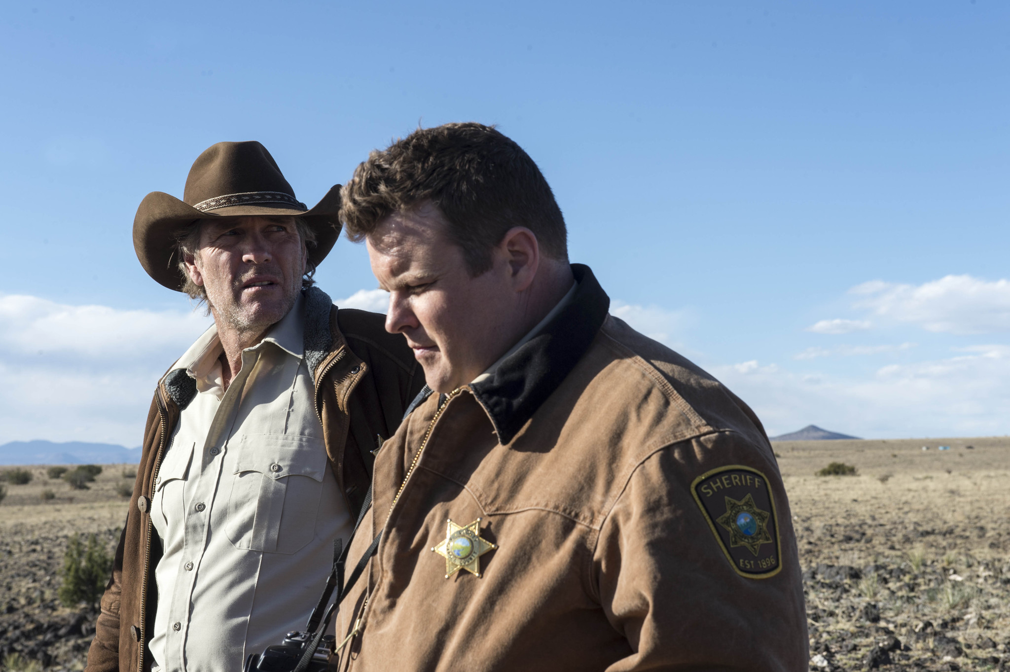 Still of Robert Taylor and Adam Bartley in Longmire (2012)