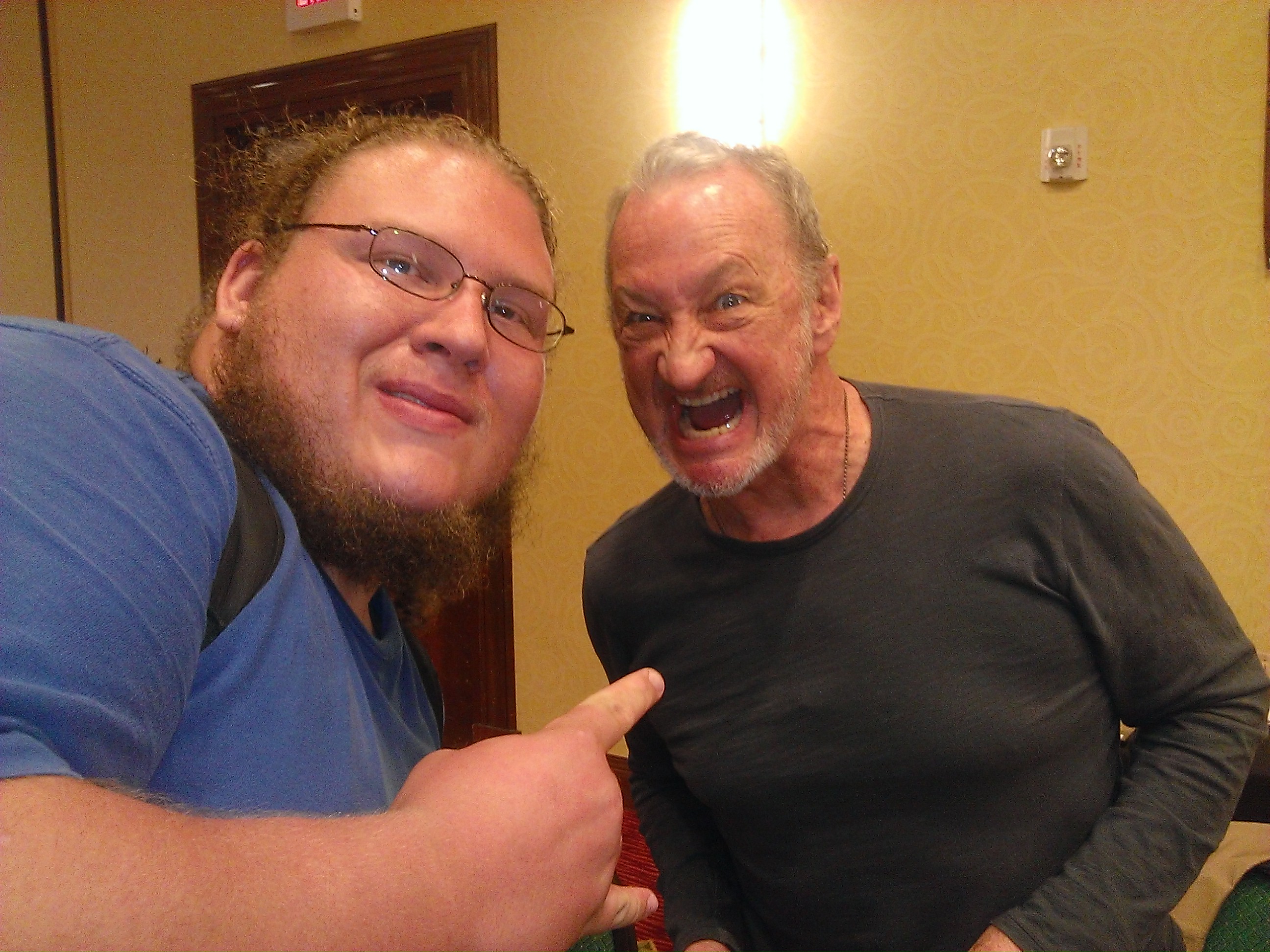 Nick Pirrmann and Robert Englund