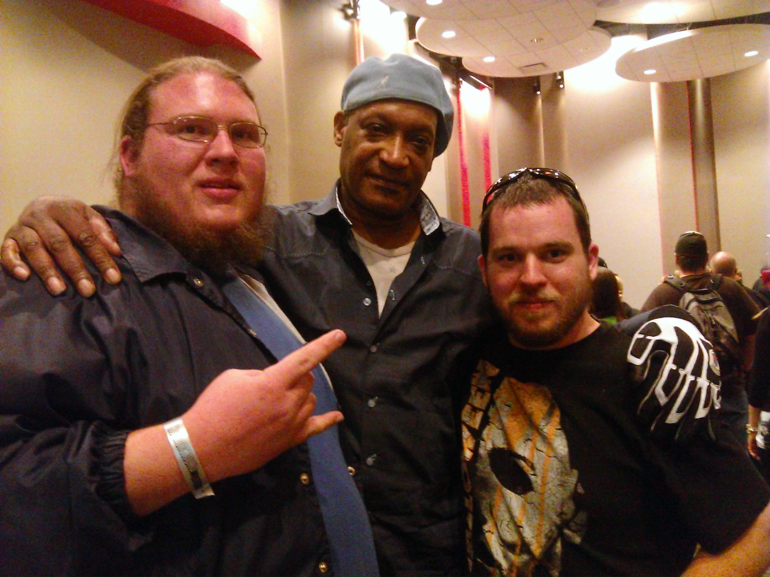 Nick Pirrmann with Tony Todd, and Steve Koller