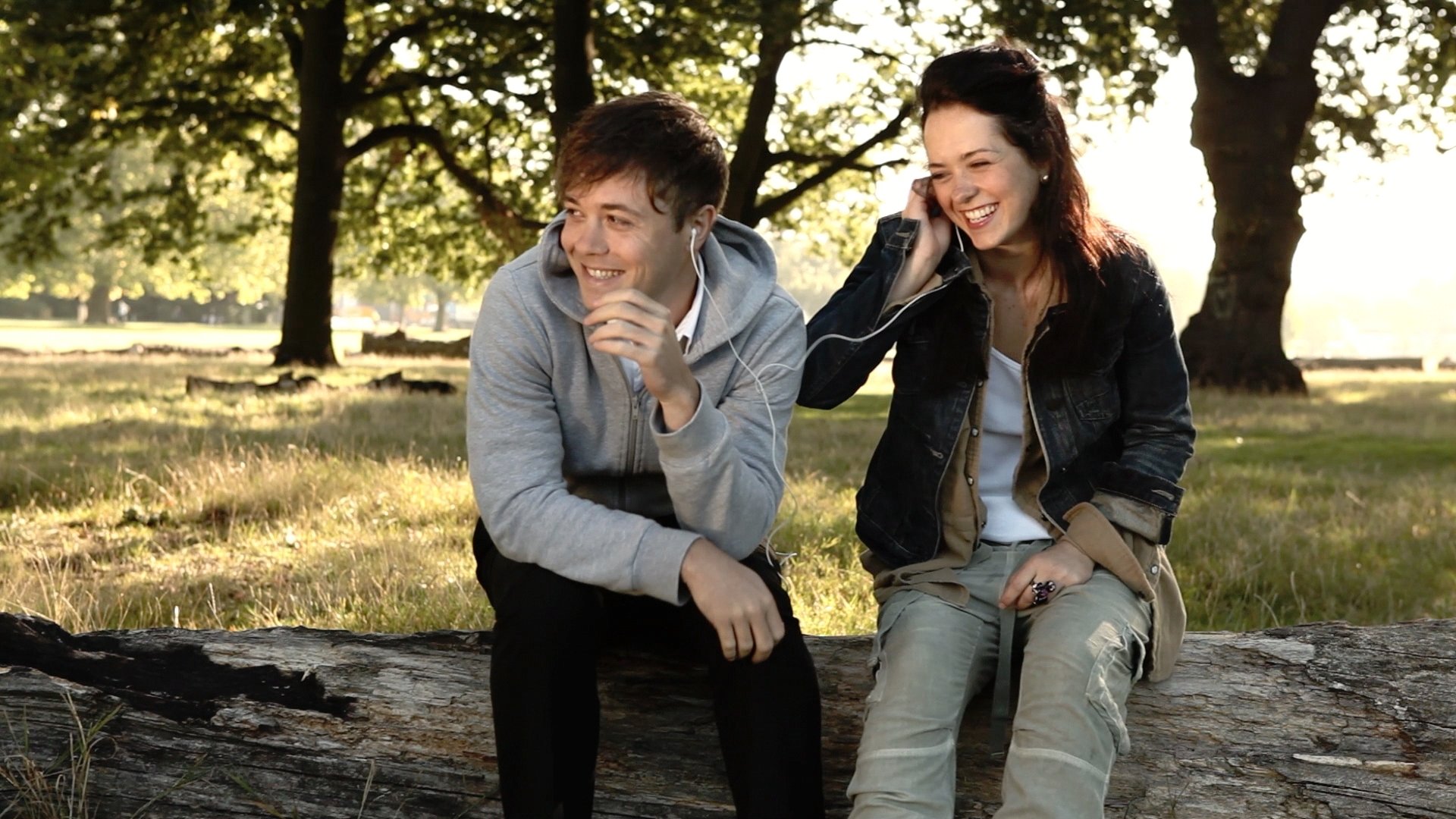 Daniel and Michelle in the park.