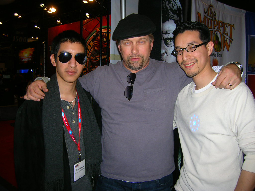 Giancarlo Orellana, Stephen Baldwin and Cesar G Orellana at the New York Comic Con 2009