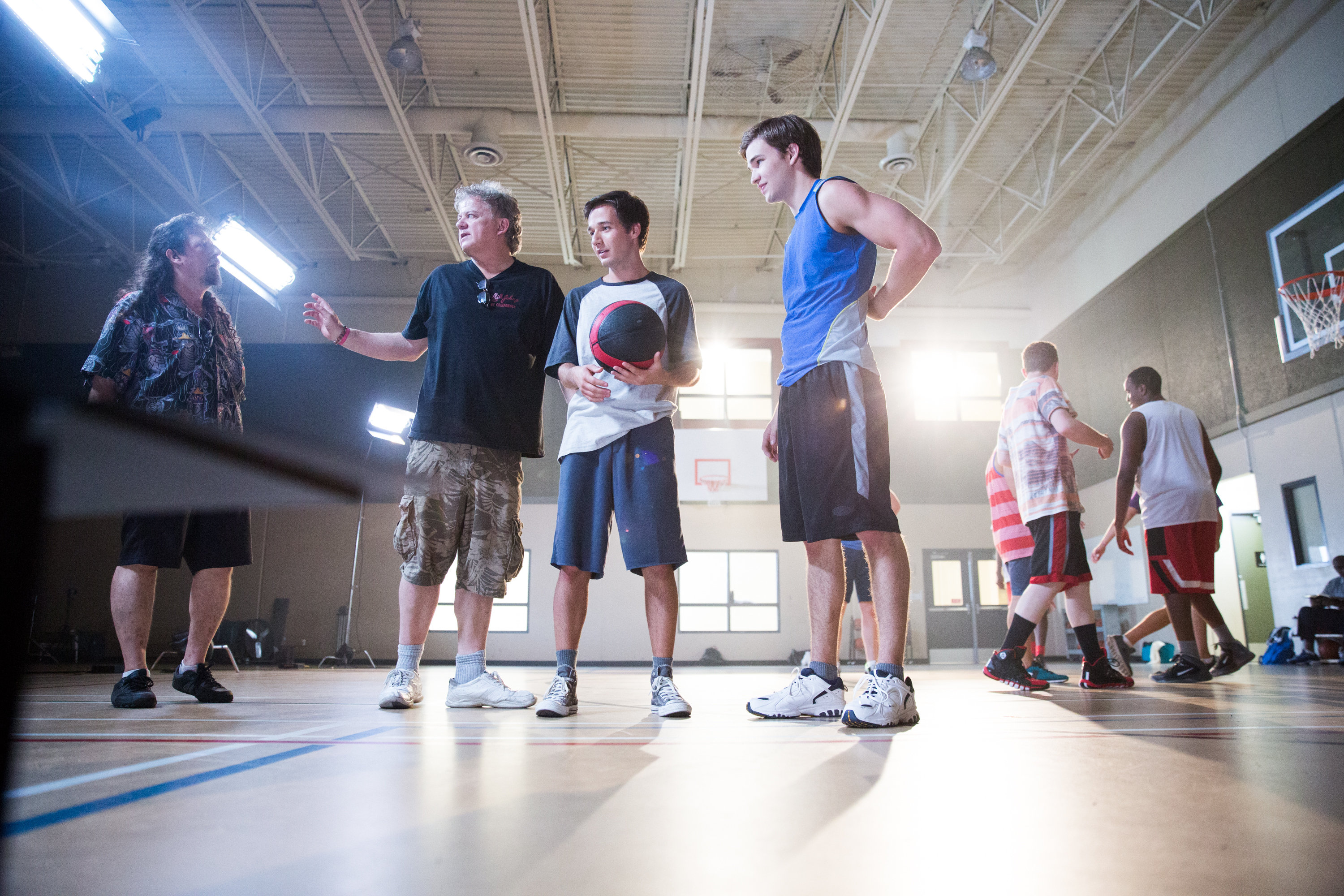 Still of David Winning, Paul Turner, Burkely Duffield and Rustin Gresiuk in Paper Angels (2014)