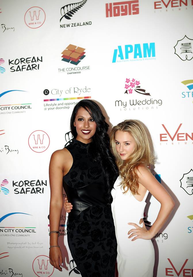 Kassim with Karli-Rae Grogan at the Sydney Intercultural Film Festival 2013