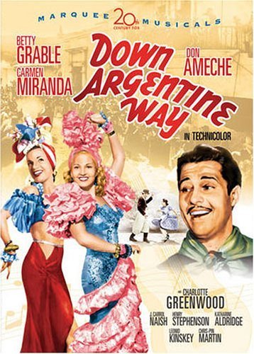 Carmen Miranda, Don Ameche and Betty Grable in Down Argentine Way (1940)