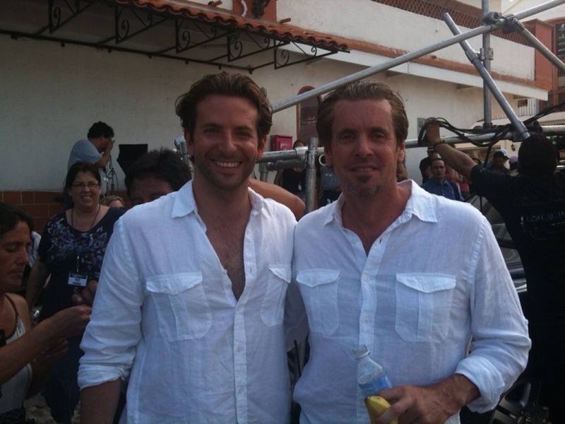 Brent & Bradley Cooper in Puerta Vallarta on the set of Limitless