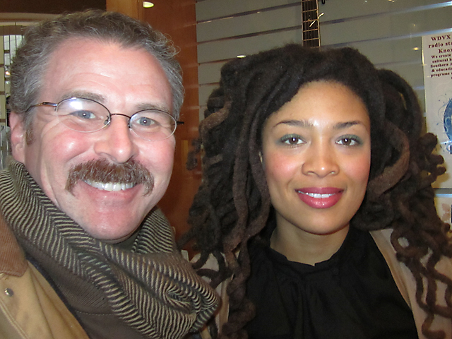 With Valerie June, following her performance on WDVX's 