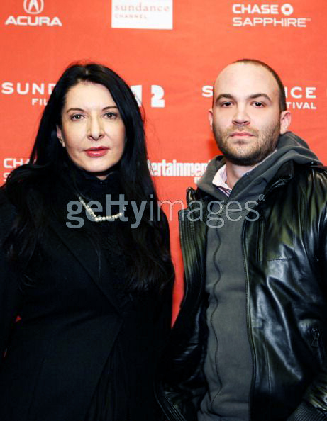 Marina Abramovic and Nathan Halpern at the 2012 Sundance Film Festival premiere of Marina Abramovic: The Artist Is Present (HBO Films)