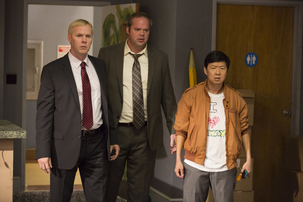 Still of Ken Jeong and Brady Novak in Community (2009)