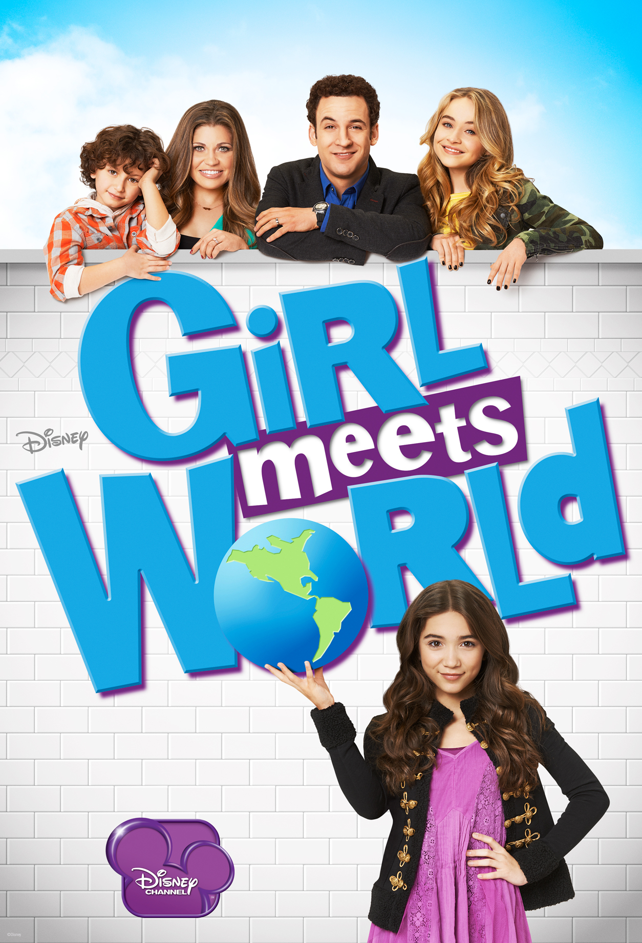 Danielle Fishel, Ben Savage, Rowan Blanchard, Sabrina Carpenter, Corey Fogelmanis, Peyton Meyer and August Maturo in Girl Meets World (2014)