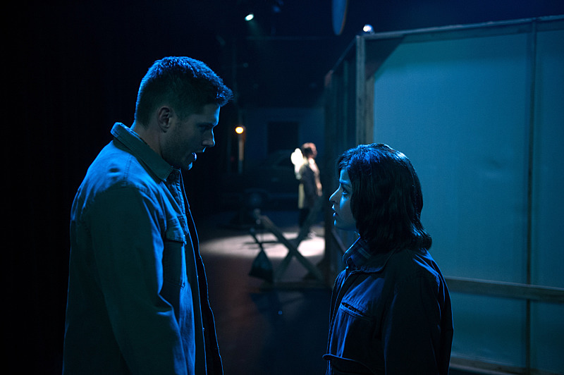 Still of Jensen Ackles and Katie Sarife in Supernatural (2005)