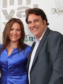 Jill Gray Savarese and Lou Martini, Jr. at Laemmle's in North Hollywood.