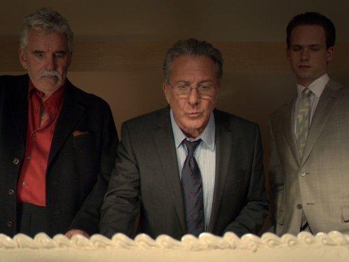 Still of Dustin Hoffman, Dennis Farina and Ian Hart in Luck (2011)