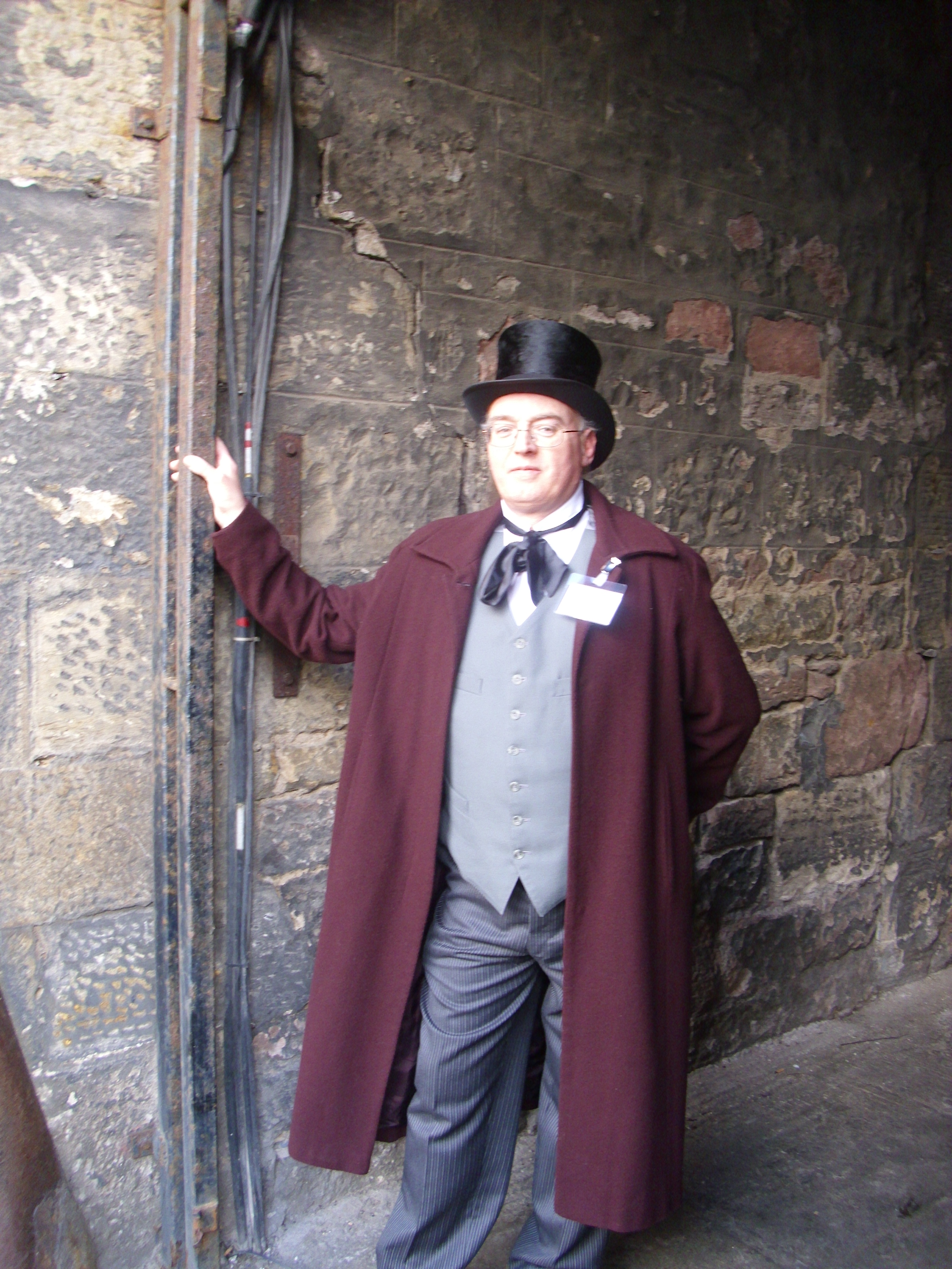 Posing as Samuel Cunard in Greenock May 2013