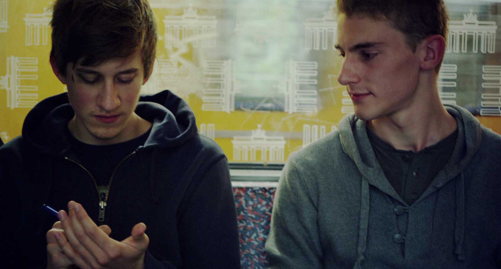 Still of Josef Mattes and Martin Bruchmann in Silent Youth (2012)