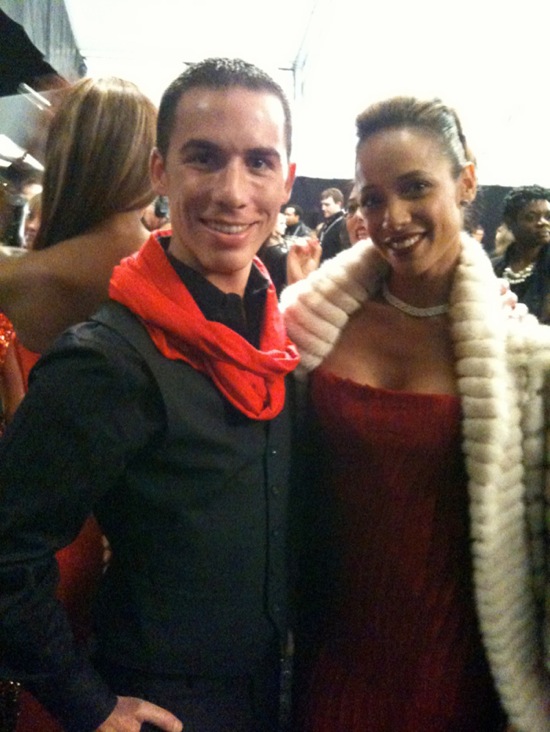 with actress Dania Ramirez at Red Dress Fashion Show