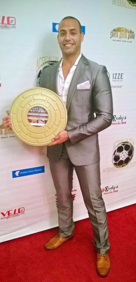 Tazito Receives his 'Male Performer of The Year'award in L.A. summer 2015.