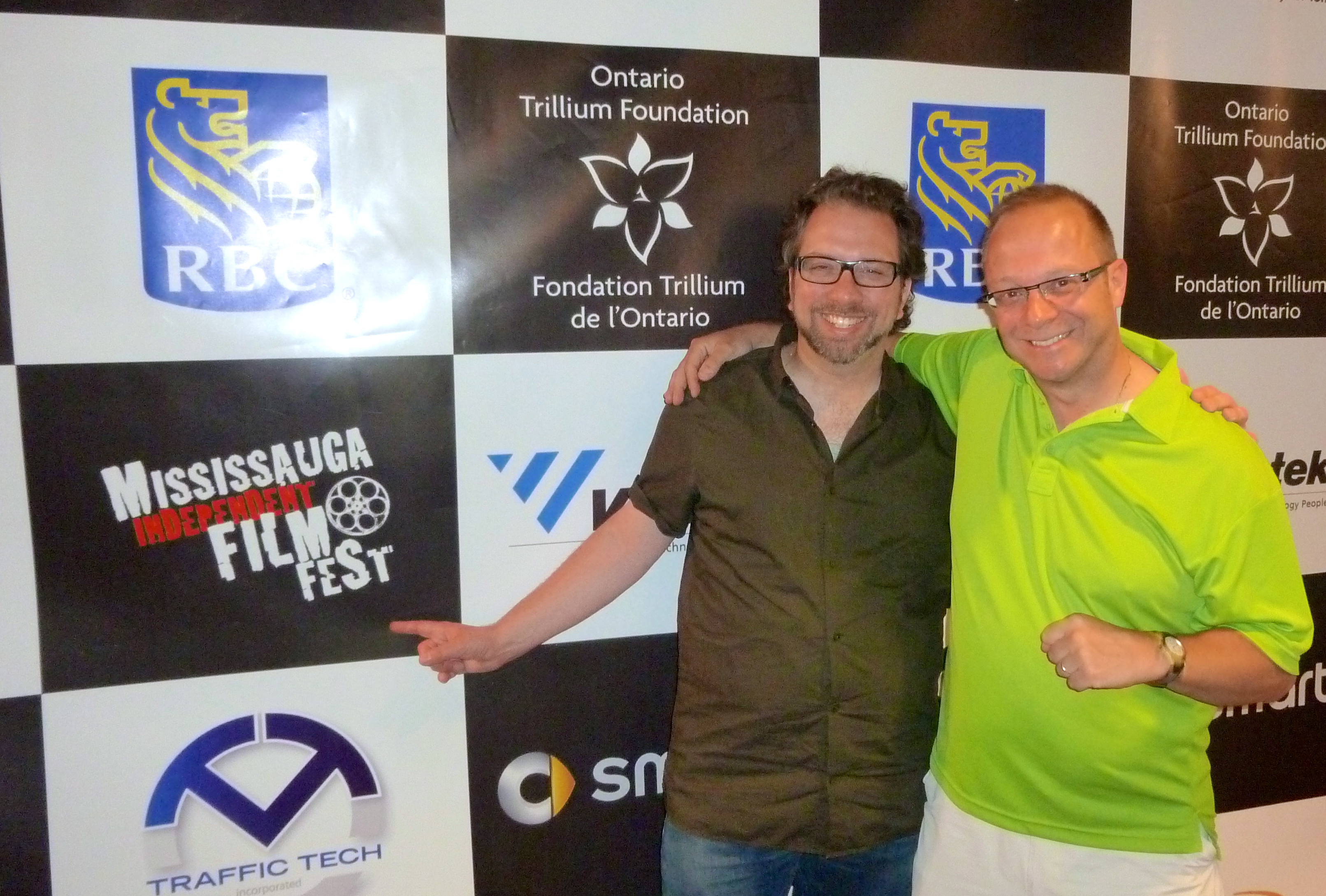 With actor Jason Tannis at the Festival screening of Always Sideways.