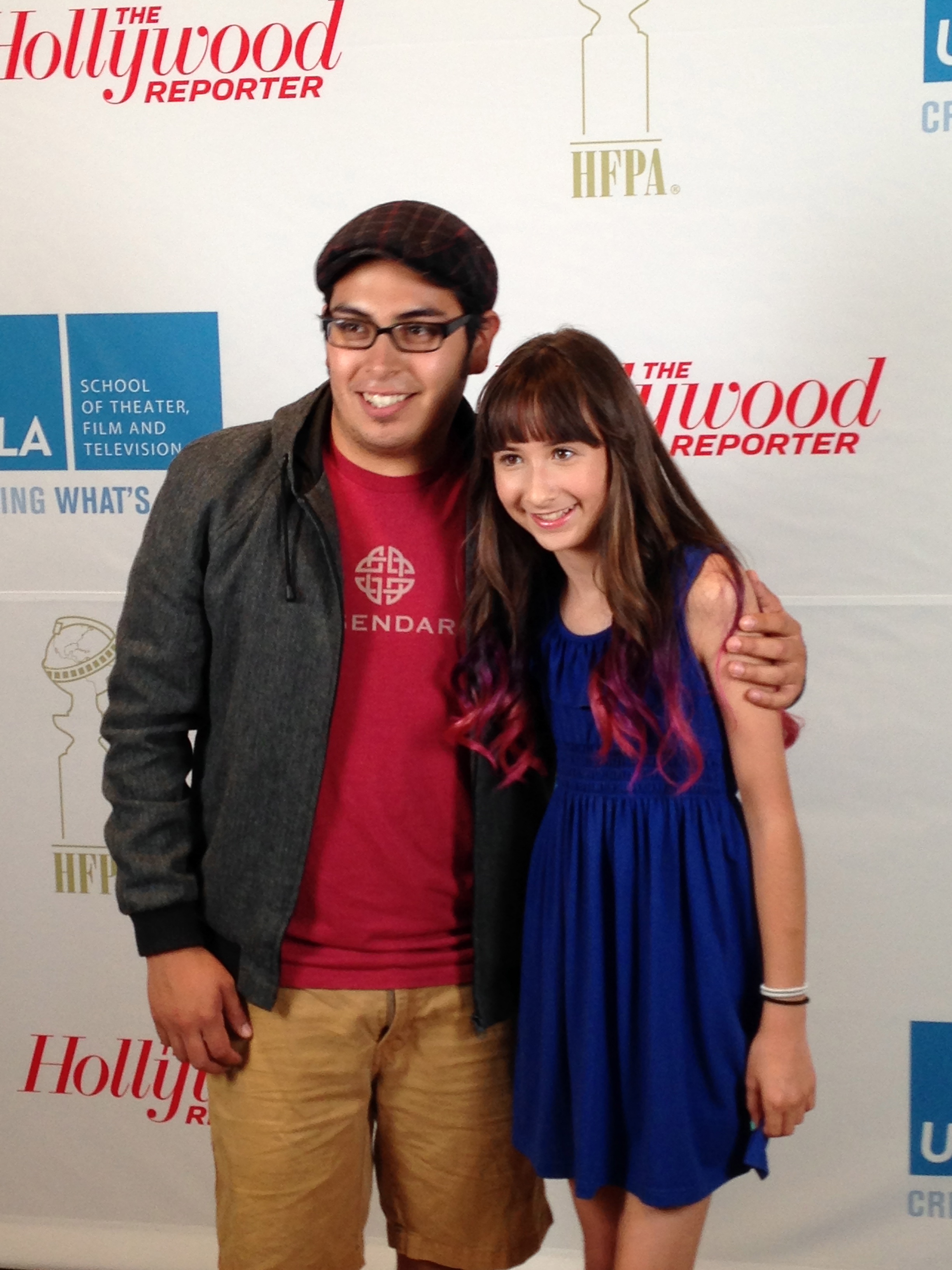 Lauren Reel with director Ricardo Ramirez of Days Gone Bye