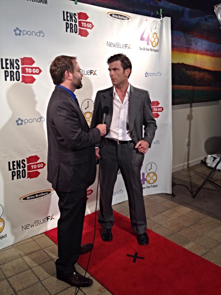 on the red carpet interview at the 48hr Film Project 2014