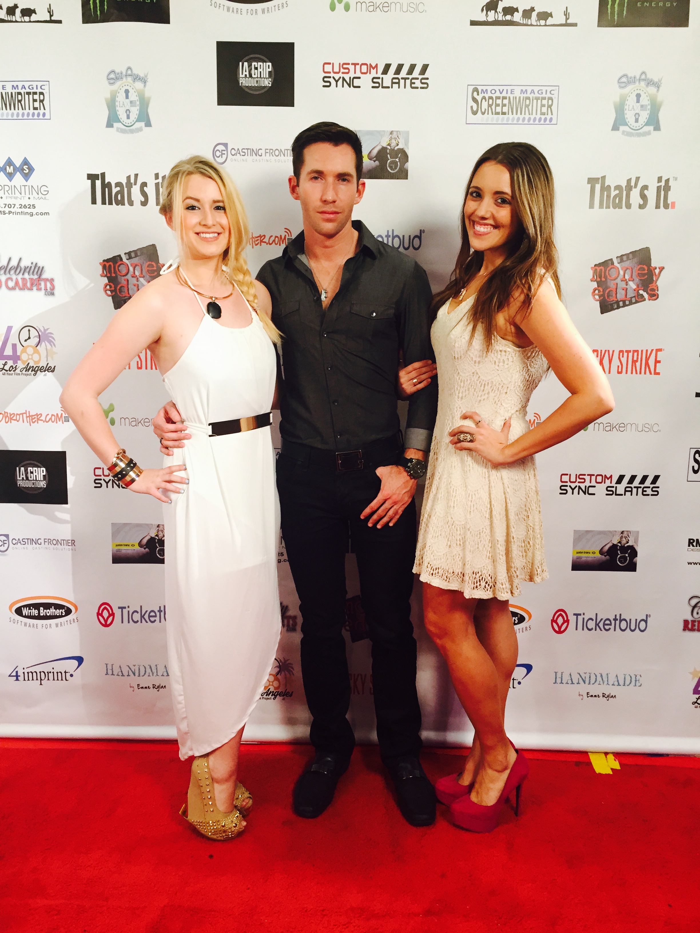 Sedona Feretto, JT Fletcher, and Erin Dianne at the premiere for 