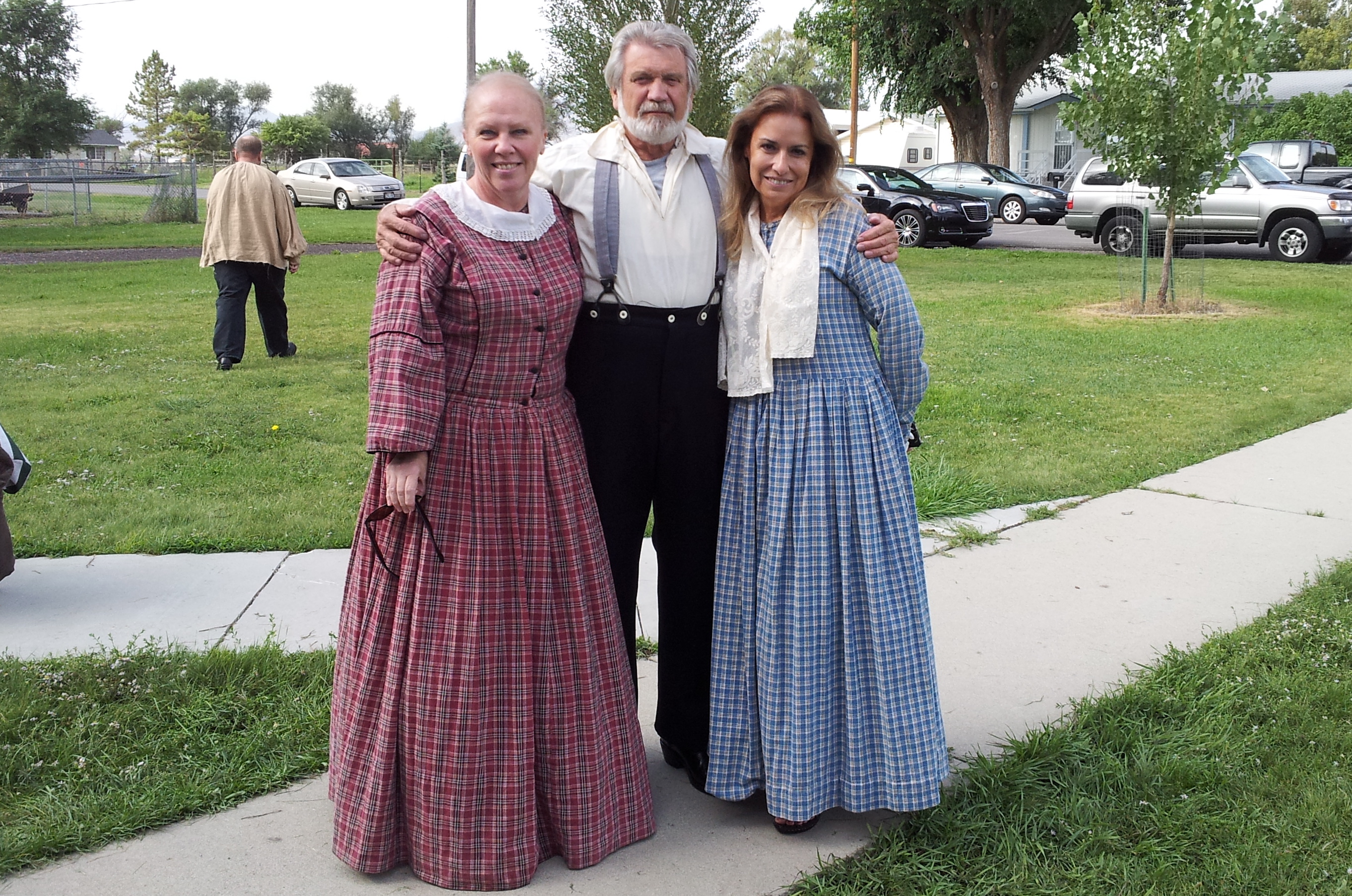 ON SET:'Red Creek' Day 1 of production. Deborah Lee Douglas, Keith Hottinger, April Girard. Camp Floyd / Stagecoach Inn State Park and Museum, UT. 9.2013