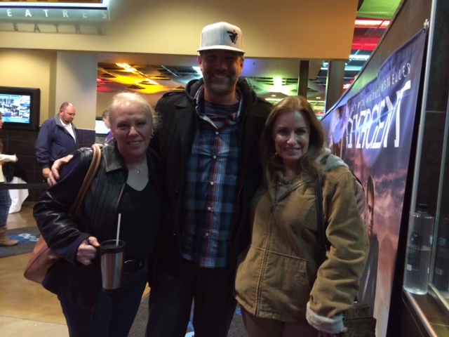 Deborah Lee Douglas, April Girard with our Friend Jarrod Phillips star of 'Inspired Guns' @ screening. Lehi, UT 1.13.14