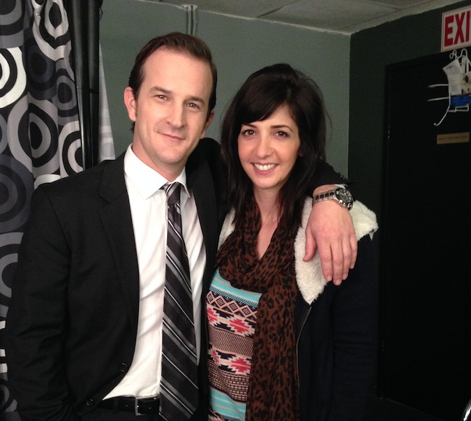 Suzanne Cotsakos and Richard Speight Jr. on the set of 'The Evil Gene.' (2013)