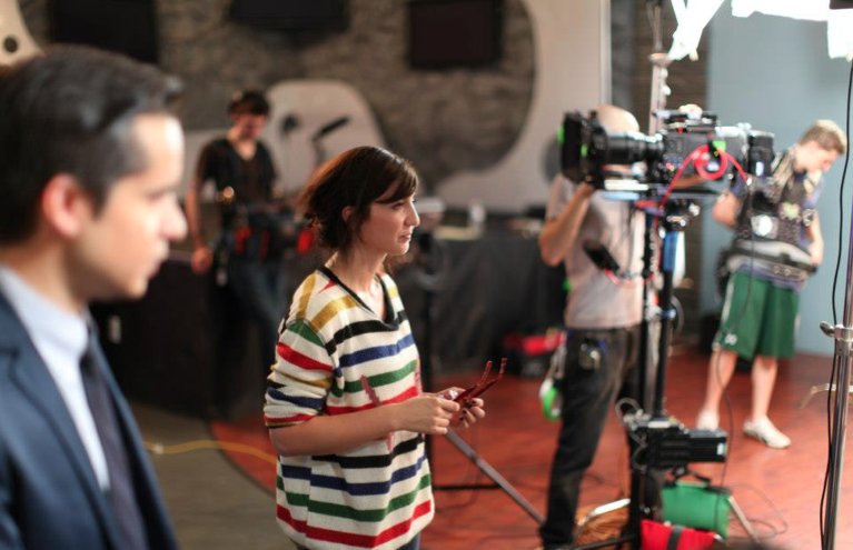 Suzanne Cotsakos on the set of BUY THIS NOW! (2012)