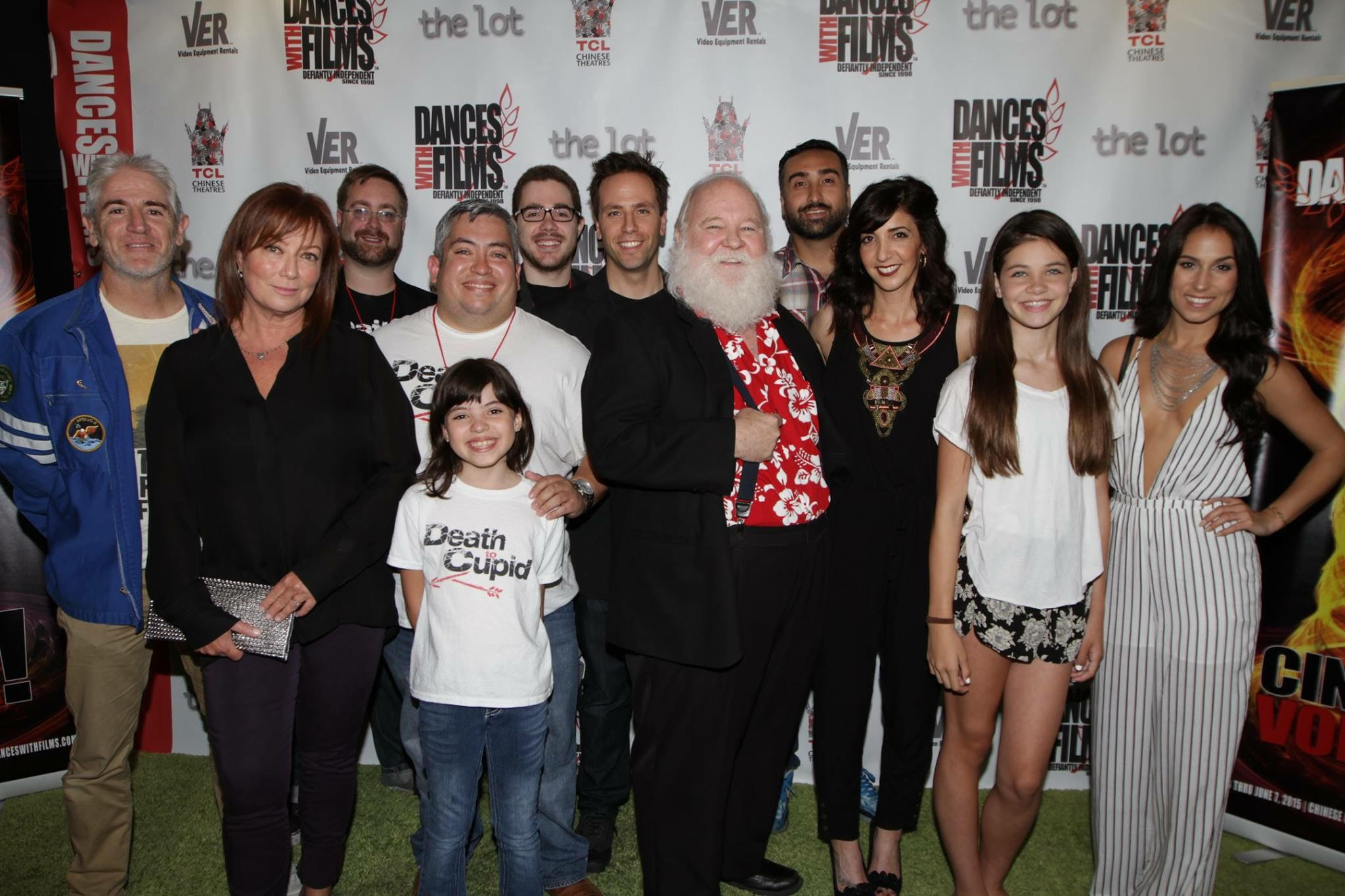 Part of the Cast/Crew of 'Death To Cupid' at 'Dances With Films' Festival 2015.