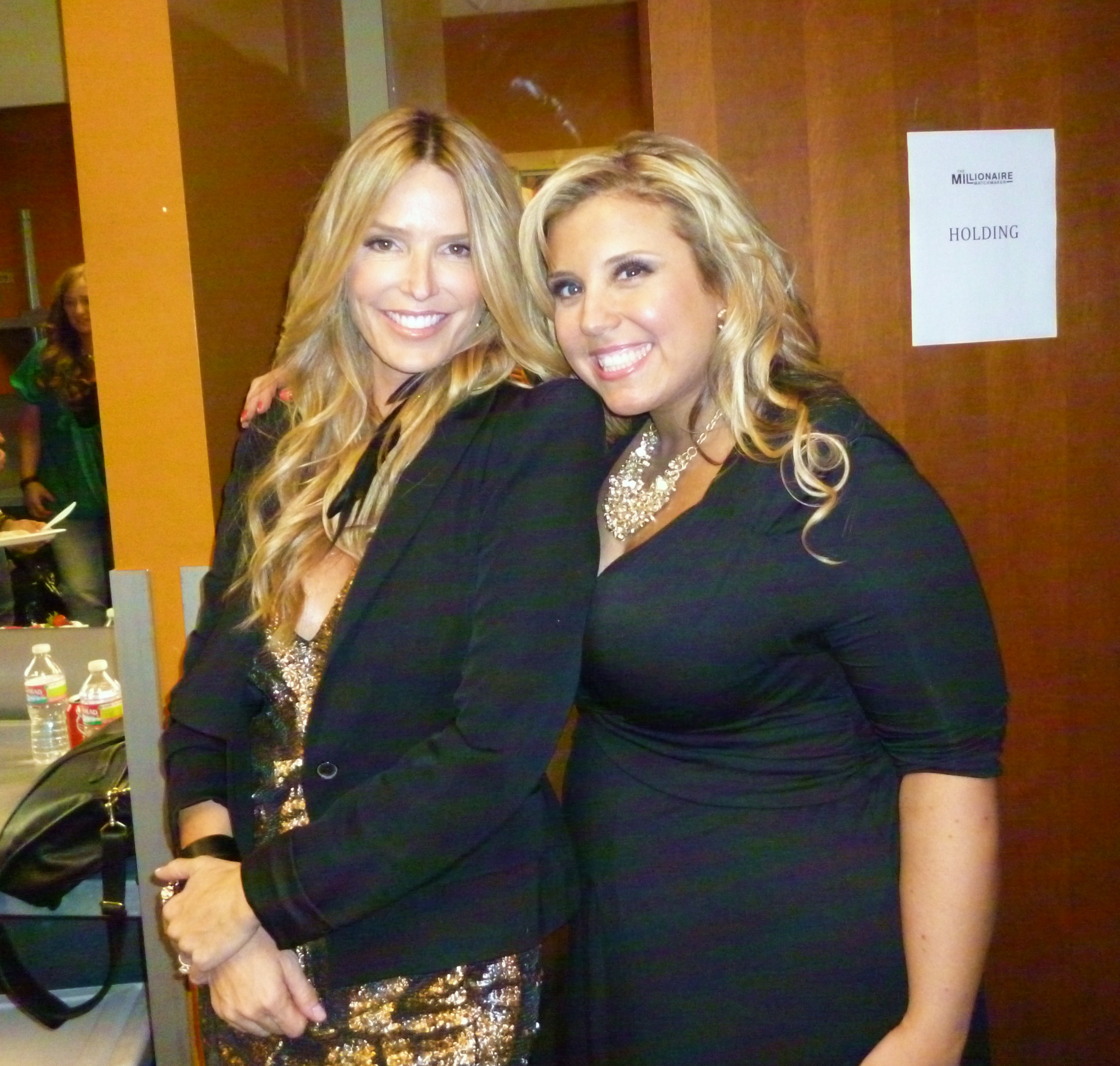 At the Millionaire Matchmaker Reunion backstage with Heidi McKenna