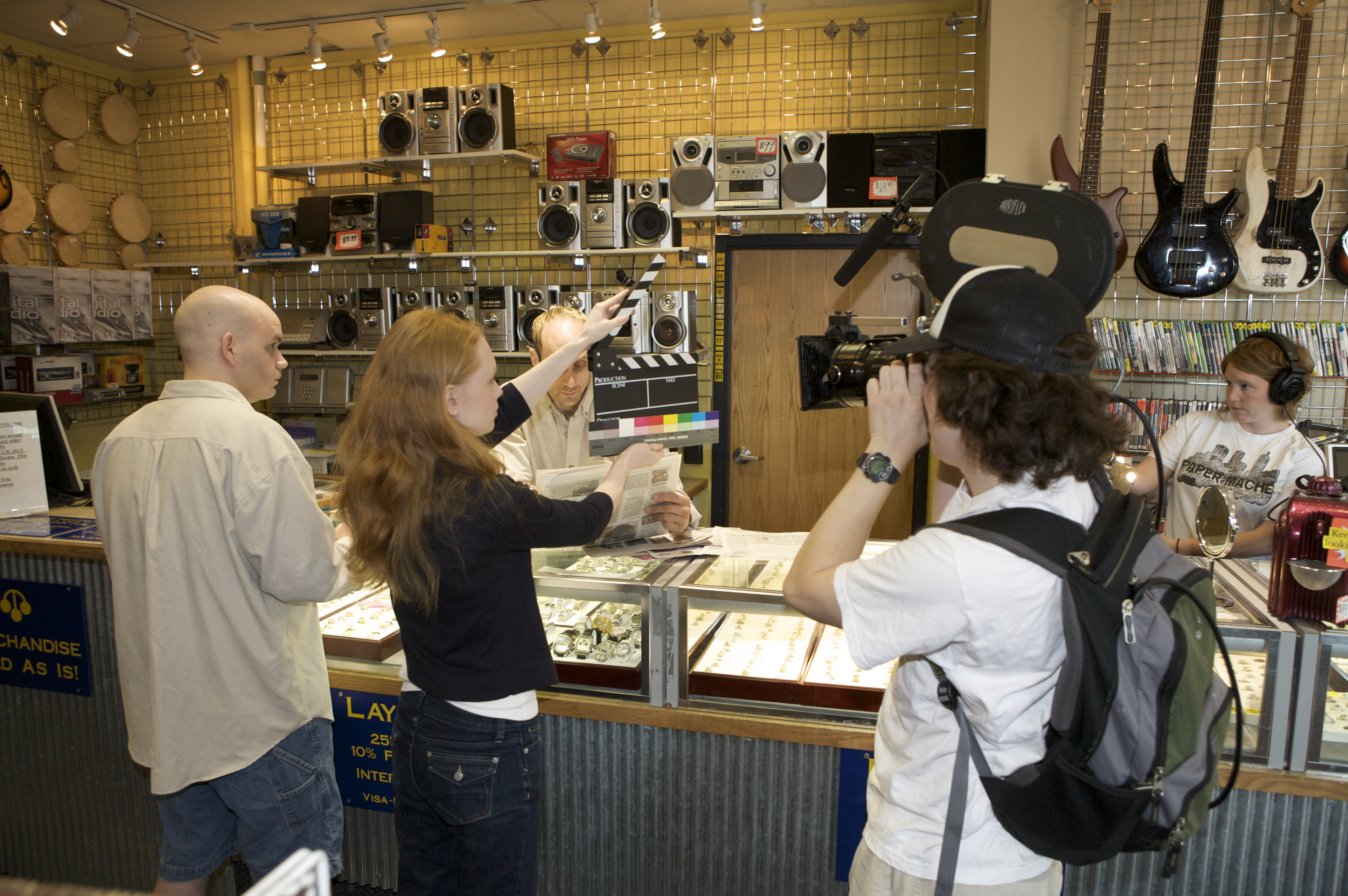 Charles Hubbell, Aaron Pikala, Joy Phillips, Elliot Diviney and Alysen Farran in Paper-Maché (2009)