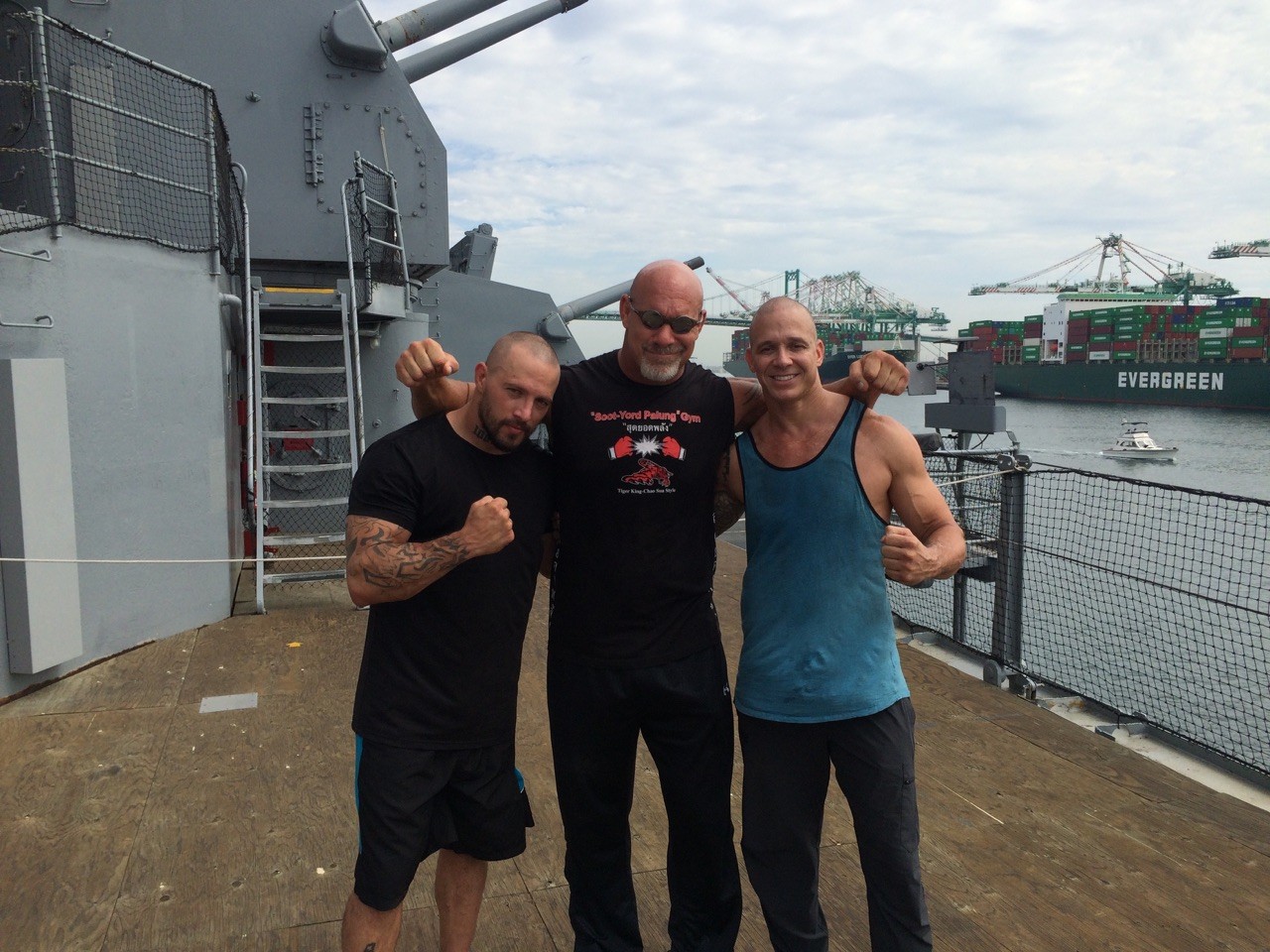 On location with Bill Goldberg and John Lewis for the feature film 