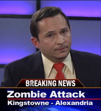 YouTube Zombie Newscast Parody (Breaking News! Zombies attack in Alexandria, Virginia!)