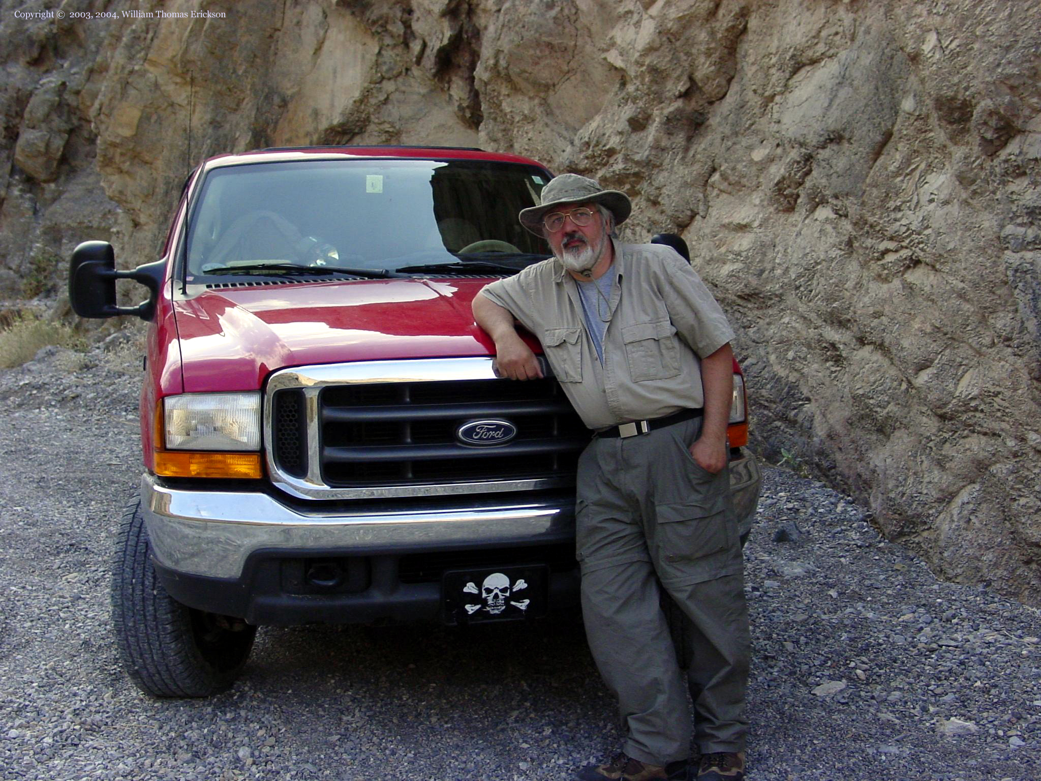 Wm T Erickson in Grotto Canyon, Death Valley, USA. There are places in Death Vally with interesting lighting and acoustics, and Wm T Erickson can get you and your gear there and back safely and efficiently.