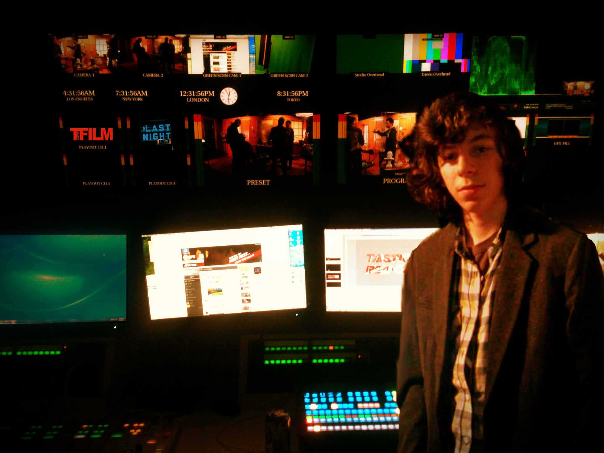 James Rush In The Live Control Room.