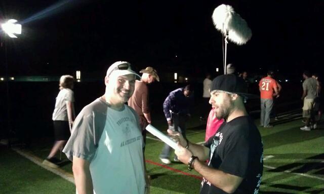 Jason koerner and Ryan Loughney on the set of 