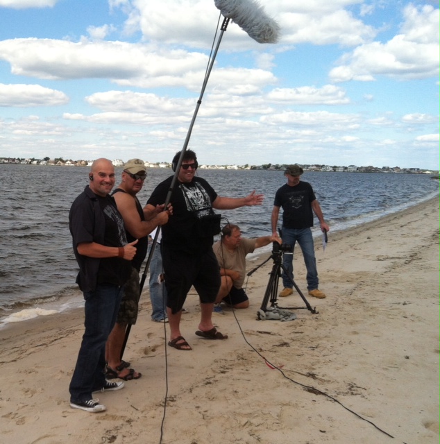 Jason Koerner and Ed McKeever on location at Cattus Island filming Bikini Girls vs. The Surf Wolf. Sept 2012