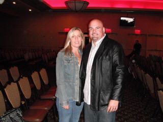 Cecelia and Jason Koerner ringside at the Harrah's Casino,Tribute to WWE wrestling Superstar Yokozuna (2011)